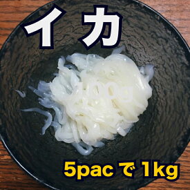小分けパックで送料無料お刺身イカ 200g入りを5個 合計1000gギフト 内祝い お返し お祝いお刺身 即日発送 お取り寄せグルメ