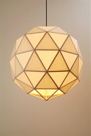 【送料無料】TSUKIKA・月華ペンダントライト S 和紙二重貼り 和風照明 手漉き和紙　ライト　ランプシェード　インテリア　和紙照明　吹き抜け照明 旅館　ホテル　吹き抜け照明 都行燈 新生活