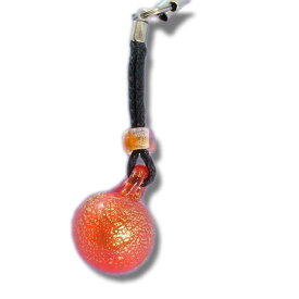 金箔ガラスストラップ　京都 根付 スマホ 携帯 カメラ 本物 純金 残り僅か