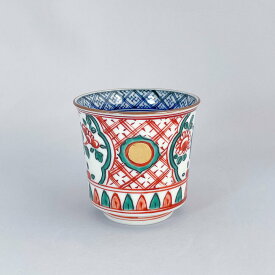 京焼 清水焼 小湯呑 赤絵 高野昭阿弥　磁器 ギフト おすすめ 贈答品 和風 風流 お祝い おもてなし 慶事 日本製 120ml 敬老 お茶