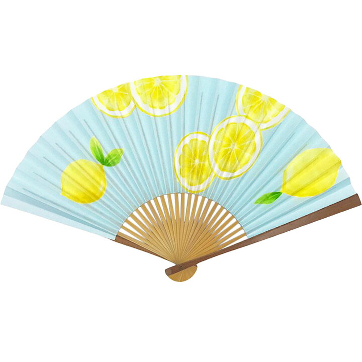 楽天市場 送料無料 漆喰扇子 レモン おうぎ 京扇子 京都 贈り物 プレゼント 7 5寸 コロナ 職人 涼しい 工芸品 抗菌 抗ウイルス 消臭 おすすめ 口 イラスト 口元を隠す 半げしょう 京花香