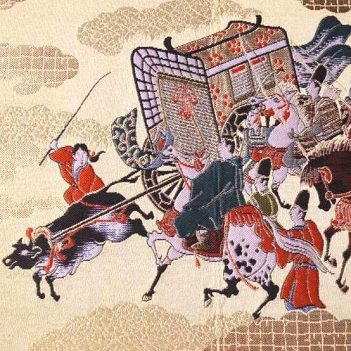 楽天市場】京錦織 ミニ屏風 牛車 京都 織物 屏風絵 和風 インテリア  