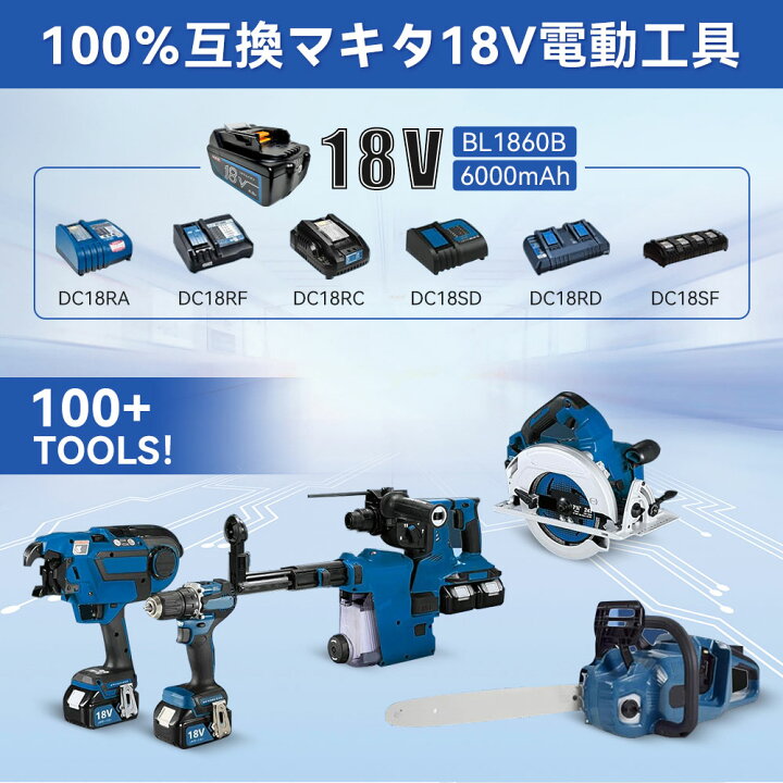 楽天市場】マラソン限定クーポン 2個 マキタ バッテリー 18v 6.0Ah  