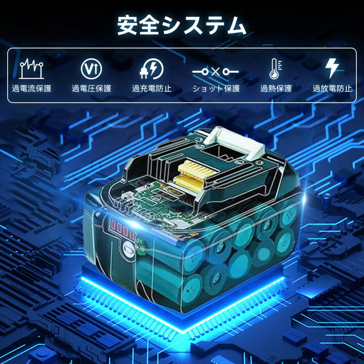 楽天市場】BL1860B 10個 マキタ バッテリー 18v 6.0Ah 互換バッテリー  