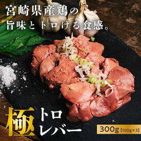 極トロレバー エビス商事 低温殺菌 宮崎県産鶏レバー使用 レバ刺し 鶏レバー 100g×3袋 鶏肉 小分け とろける食感 おつまみ 晩酌 惣菜 ローリエ ニンニク 調理済み 味付け 手土産 お土産 御土産 父の日