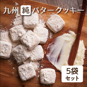 クッキー 九州純バタークッキー5袋セット きなこ バター香る ザクほろ食感 九州産原材料使用 和風ソフトクッキー 添加物不使用 2024 ばらまき 昭栄堂 お土産 手土産 ギフト お菓子 美味しい