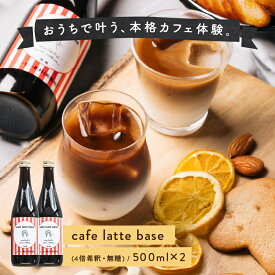 カフェラテベース 500ml 2本 4倍希釈 無糖タイプ WONDERFUL WORLD 珈琲 プレゼント 普段使い ギフト プチギフト 贈り物 上質 美味しい