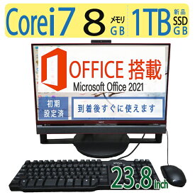 【ブルーレイとテレビも見れる】NEC LAVIE Direct DA(H) PC-GD247ECA6 良品 23.8型 ◆Core i7-5500U / 1TB(新品SSD) / メモリ 8GB ◆Windows 11 Home / 一体型PC microsoft Office付 セール お買い得