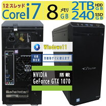 楽天市場】ゲーミング pc gtx1070の通販