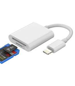 MicroSD�J�[�h���[�_�[�A�_�v�^�[�A�N�Z�T���[�Ή�iPhone�J����������TFLightning�R���p�N�g�t���b�V���t�H�g�r���[�A�[�Ή�iPhone13/12/11ProMax/X/XS/XR/8/7/6Plus�A�Ή�iPad