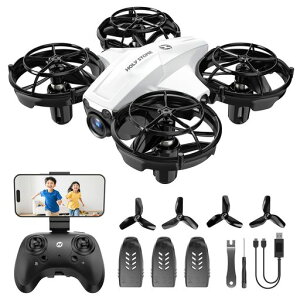 Holy Stone �h���[�� �J�����t�� 100g���� �g�C�h���[�� FPV ���^ ���S�Ҍ��� ���[�P�[�X�t�� HS210�A�b�v�O���[�h�� �z���C�g