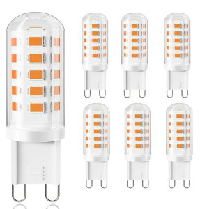 G9 LED�d�� G9���� �Z���~�b�N�X LED�����v �񒲌� 4W 400lm �S�����L�z�� �d���F2700K 40W�n���Q�������v���� (6����)