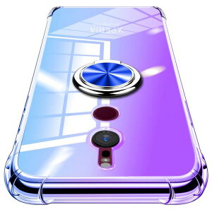 XperiaXZ3ケースリング付きTPU耐衝撃透明軽量薄型衝撃吸収傷防止カメラ保護車載ホルダー対応指紋防止スタンド機能おしゃれ耐久スマホケースおしゃれ人気携帯カバーXperiaXZ3