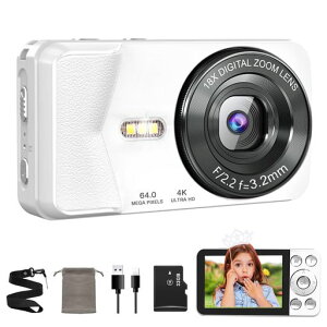QZTCAMERA�f�W�J��4K�f�W�^���J����6400����fType-C�P�[�u���ŃX�}�z�A���^�C���v���X�^��@�\2.8�C���`���ʃI�[�g�t�H�[�J�X18�{�f�W�^���Y�[���Z���t�^�C�}�[���[�v�^��LED���C�gUSB�[�d�c