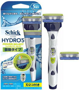 Schick(シック)シックSchick5枚刃ハイドロ5パワーセレクトダブルホルダー(替刃2コ付)替刃(1コは本体に装着済み)1個(x1)