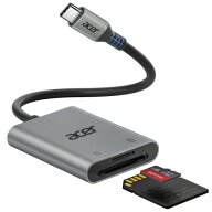 Acer SDカードリーダー タイプC【2-IN-1】USB-C iPhone SD カードリーダー microSD microSDXC microSDHC …
