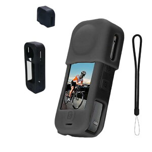 For Insta360 X4 Air �p �P�[�X�yvaele�z�J�o�[ �J�����o�b�O �y�� �Ռ��z���^�C�v ���E�z�R���h�~ �J���� �ǂ���G �h���h�� �L�Y�h�~ �h�o �����h�~Insta360 X4 Air�P�[�X (�u���b�N)