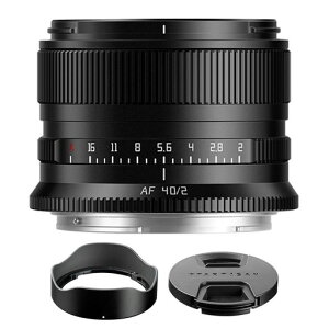 TTARTISAN AF 40mm F2 �t���T�C�Y�Ή� �����Y �I�[�g�t�H�[�J�X �R���p�N�g �y�� �J�����p�����Y ��AF�Ή� �X���� �Õ��ʐ^ ���|�[�g���[�g�B�e�ɍœK (Z�}�E���g)