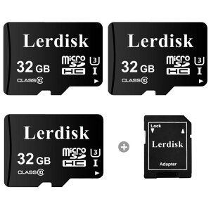 �H�ꉵ��32GBMicroSD�J�[�h3���p�b�N�AU3A1V30�N���X10�A80+MB/s�ǂݎ��A4K�J�����A�Q�[���R���\�[���A�h���[���ACCTV�p-SD�A�_�v�^�[�t��(32GBX3)