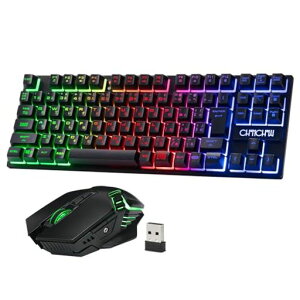 �L�[�{�[�h�}�E�X ���C�����X�Q�[�~���O�[�d���Z�b�g 90�L�[LED�o�b�N���C�gRGB 2.4GHz���� ���{��z�� ��e�ʃo�b�e���[ 4�i�KDPI�}�E�X ps5 ps4 PC/Windows/Mac�Ή� ���{��������t��G112