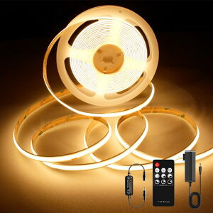 AXMOTUT COB LED�e�[�v���C�g3m 24V �d���F 2700K ���P�x �����\ �����x �t���L�V�u�� LED�e�[�v���C�g �t��RF �����[�g����� PSE�F�ؓd�� �ؒf�\ ��t�ȒP �H��s�v ��h�� �X�� ���� �z�[�����c