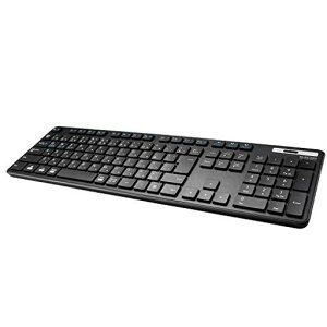�G���R�� ���C�����X�L�[�{�[�h Bluetooth �t���L�[�{�[�h �e���L�[�t ���^ �����u���� �R�� �ő�3��}���`�y�A�����O�Ή� iPad/Surface/�e���L�[�t �u���b�N TK-FBM120KBK/EC