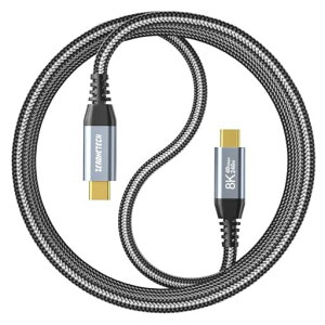 USBC�P�[�u��8K/60Hz�f���o�́y40Gbps�����f�[�^�]��240W/5A�}���[�dPD�Ή��zUSB3.2Gen2Type-C�P�[�u���Ή�Thunderbolt4/3MacBookPro/iPadPro13/iPhone