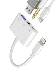 LightningUSB�ϊ��A�_�v�^�[(3in1)����USB3.0���イ�����[�d3.5mm�C���z���W���b�N�X�v���b�^�[�A�b�v�����C�g�j���O�������Aux�w�b�h�z���v���OOTG�}���[�d��R�[�h�R���o�[�^�[