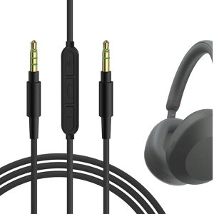 Geekria�I�[�f�B�I�P�[�u���}�C�N�t���\�j�[SonyWH-1000XM6ULTWearWH-1000XM5WH-1000XM4�w�b�h�z���P�[�u���Ή�1/8�C���`(3.5mm)����3.5mm�����p�X�e���I�R�[�h