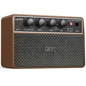 LEKATO �M�^�[�A���v ���^ �A���v Bluetooth�Ή� �[�d�� �|�[�^�u�� �X�e���I�X�s�[�J�[ �N���[��/�I�[�o�[�h���C�u�ؑ� �w�b�h�z���[�q AUX���� ���K�p