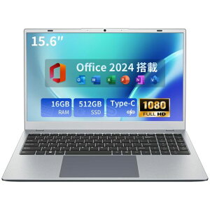 �m�[�g�p�\�R��Office2024����6500Y�v���Z�b�T�[15.6�C���`�Ή�laptopWindows1116GBRAM4800MHz512GBROMM.22280SSD