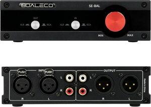 BOALECO SE-BAL RCA XLR �I�[�f�B�I �Z���N�^�[ �y2����2�o�́z �����X�C�b�` �ؑ֊� ���S�o�����X ���ʒ����@�\�t�� �X�e���I�X�s�[�J�[/�p���[�A���v/CD�v���[���[�ȂǂɑΉ� �ƒ�p Hi-Fi�`�� �c