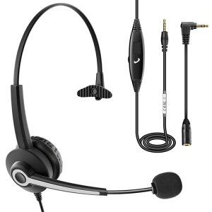 Wantek�w�b�h�Z�b�gPC�p3.5mm�Ў��m�C�Y�L�����Z�����O�}�C�N�t��iPhone�AiPad�A�p�\�R���ASkype�AWeb��c�A�R�[���Z���^�[�A�����[�g���[�N�A�ݑ�Ζ��ɓK�p�����v���r�W�l�X�ʐM���Ǝ�PC�p�c
