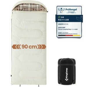 KingCamp�Q�܃V�����t�����^�t�����l���~�p�ėp�I�[���V�[�Y����90cm���C�h�T�C�Y���K���x2°C-7°C�R���p�N�g�y�ʖh���ې�OK�h�Зp�A�E�g�h�A�L�����v���[�ܕt���z���C�g�E�J��