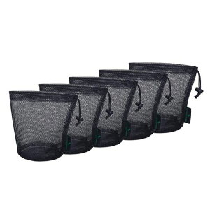 Boundless Voyage�y5���Z�b�g�z���b�V���o�b�O �ے� �X�g�����O�l�b�g�o�b�O �i�C�������[�|�[�` ���s �A�E�g�h�A�������/�S���t/���ϕi�ȂǏ������[ �u���b�N (�u���b�N [5��], S(��10 x15 cm))BVP01