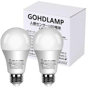 GOHDLAMP �l���Z���T�[LED�d�� E26 100W���� �����_�� �������� ���Õt�� ���񂩂�d�� ���[�_�[�T�m�@ �����Y��h�~ ������ ���֓� �哔 �h�Ɠ� ��Ԏ����_�� �g�C�� �L�� �K�i �ȃG�l PSE�F�؁c