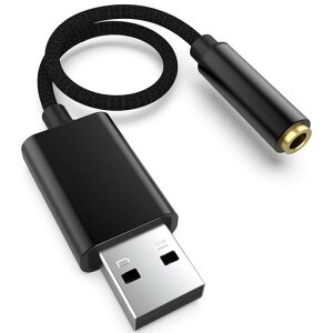 USBto3.5mm�C���z���W���b�N�ϊ��O�t���T�E���h�J�[�h�ϊ��A�_�v�^3��(TRS)/4��(TRRS)Windows/Vista/XP/MacOS/X/Linux/PS4/WindowsSurface3