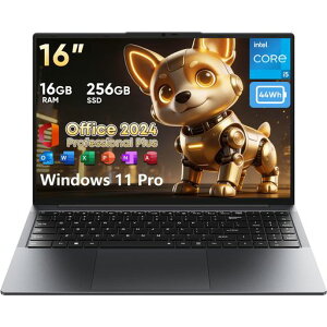 Eyy �m�[�g�p�\�R�� Office 2024 ���� 16.0�^ �C���e�� Core i5 16GB ������ 256GB SSD Win 11 Pro�Ή� 1980*1200 FHD �m�[�gPC ���^ �y�� �p��L�[�{�[�h&�o�b�N���C�g�t��