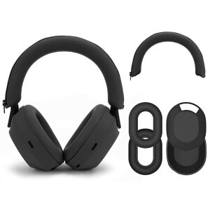 GEEKRIA �V���R�� �w�b�h�t�H���ی�P�[�X �\�j�[ WH-1000XM5, WH1000XM5 ���C�����X �Ή� �u���b�N