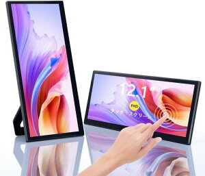 Laptomo L3 Pro �^�b�`�p�l�� ���j�^�[12.1�C���`�|�[�^�u�����j�^�[ �y�� ���^�f�B�X�v���C �c�^���j�^ ���o�C���f�B�X�v���C FHD 1080p 172°IPS����p �����^�� �����X�^���h�ƃX�s�[�J�[�t�� �c
