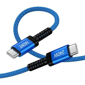 Viviber�y2025�N�E�ŐV�^240W�zUSB C �P�[�u�� PD3.1 �^�C�vC �[�d�P�[�u�� 1.8M/PD240W ���}���[�d�Ή� iphone17 �p�\�R���p type c to c �����f�[�^�]�� ���񂵂₷�� �^�C�vC�R�[�h �_�炩��