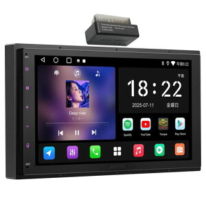 ATOTOEXCEL A5L 2DIN Android�f�B�X�v���C�I�[�f�B�I 7�C���`�A���h���C�h�i�r�ABluetooth OBD2��t�����A�ԗ��̃��A���^�C���f�[�^���m�F�\�AAI�^�]�T�|�[�g | ChatGPT 5.2 / Gemini
