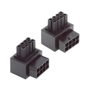 xiwai ATX 8P EPS�R���o�[�^�[ �I�X-���X �p���[�w�b�_�[�A�_�v�^�[ �㉺�p�x90�x CPU 12V�p 2�p�b�N, PW-054-XY