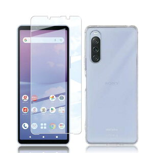 �y1+1����z�Ή� Sony Xperia 10 V �p�� �t�B���� �����K���X �t���ی�t�B����+���� TPU �P�[�X ���{���Ɏq�f�ލ̗p SO-52D/SOG11 �p�� �K���X�t�B���� �d�x9H �ϏՌ� ������ ������ ��U�h�~ Xperia 10