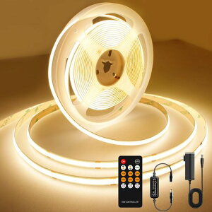 AXMOTUT COB LED�e�[�v���C�g5m 24V �d���F 3000K ���P�x �����\ �����x �t���L�V�u�� LED�e�[�v���C�g �t��RF �����[�g����� PSE�F�ؓd�� �ؒf�\ ��t�ȒP �H��s�v ��h�� �X�� ���� �z�[�����c