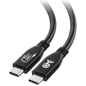 [USB-IF�F��] Cable Matters 40Gbps USB4�P�[�u�� Thunderbolt 5/4�Ή� 1m �u���b�N
