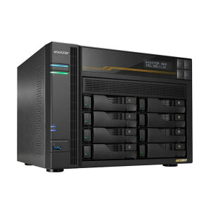 ASUSTOR NAS �L�b�g 8�x�C AS6808T Lockerstor 8 Gen3 4xM.2 NvMe SSD�X���b�g AMD Ryzen �N�A�b�h�R�A 2x5GbE 2x10GbE �����|�[�g DDR5 ECC RAM