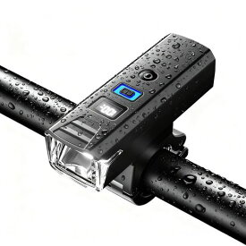自転車 ライト 【新型アップグレードマウント】高輝度 自動点灯モード 大容量 光センサー 自転車用 LED 180°大ワイド照明 5モード ディジタル電気量 TYPE-C USB充電式 防水 防振 バイク/クロ…