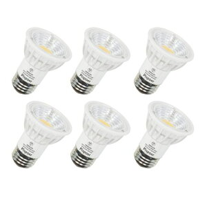LED�X�|�b�g���C�g E26 ���� LED�d�� �r�[�������v 5.5W(�n���Q���d��50-60W����) �����F6000K �����FRA95 550LM �񒲌� �r�[���p90�x PAR20 �_�N�g���[���pLED�X�|�b�g���C�g 6�Z�b�g