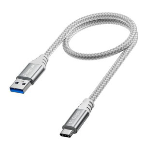 Fasgear USB�^�C�vC�P�[�u��50cm: �Z��USB A to C 3.2 Gen 2�R�[�h�ґg - 10Gbps�A���h���C�h�I�[�g�^�C�vC�f�[�^�P�[�u�� - 3A�}���[�d�Ή�iPad Pro�p�O�t��SSD X-box�V���[�Y�R���g���[��(�O���[)